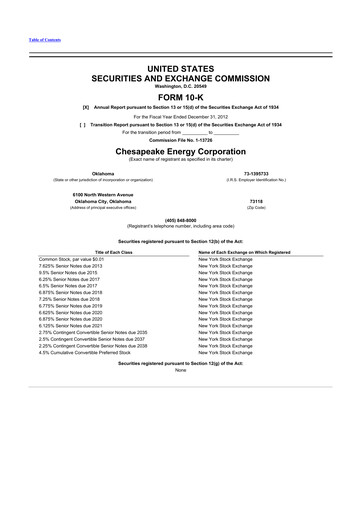Thumbnail Expand Energy 10-K Annual Report 2012