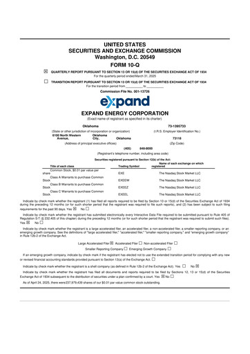 Miniature Expand Energy 10-Q Rapport trimestriel 2025 