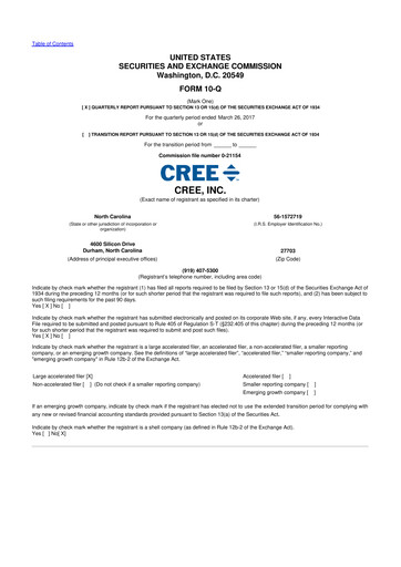 Thumbnail Wolfspeed 10-Q Quarterly Report FY2017 