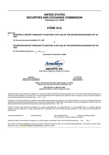 Thumbnail Amedisys 10-Q Quarterly Report FY 