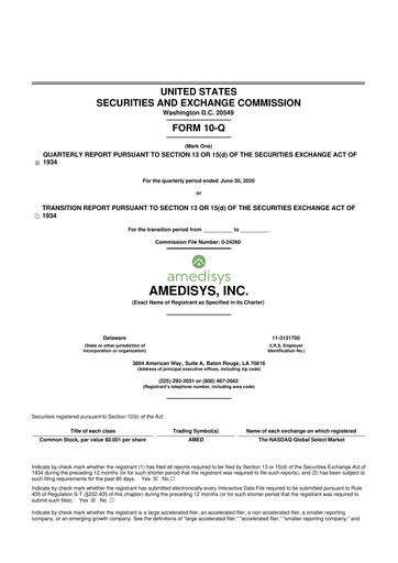 Thumbnail Amedisys 10-Q Quarterly Report FY2020 