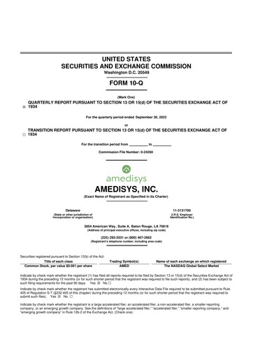 Thumbnail Amedisys 10-Q Quarterly Report FY2023 