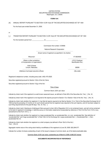 Thumbnail NRC Health
 10-K Annual Report 