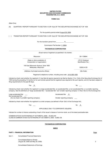 Thumbnail Marcus Corporation
 10-Q Quarterly Report FY 