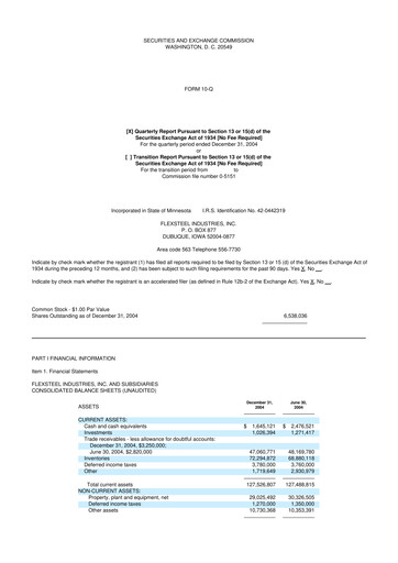 Vorschaubild Flexsteel Industries 10-Q Quartalsbericht  