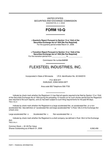 Vorschaubild Flexsteel Industries 10-Q Quartalsbericht  