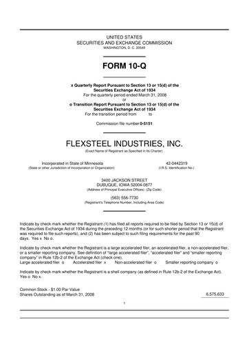 Vorschaubild Flexsteel Industries 10-Q Quartalsbericht  