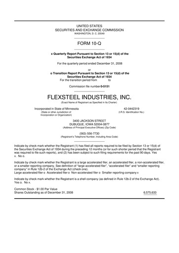 Vorschaubild Flexsteel Industries 10-Q Quartalsbericht  