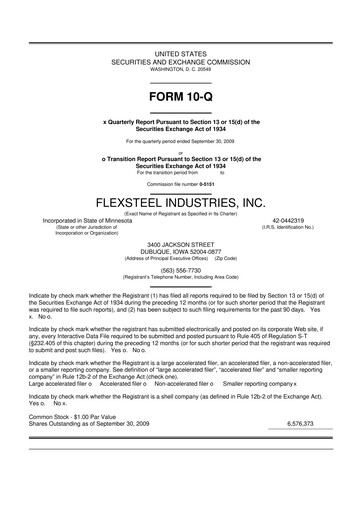 Vorschaubild Flexsteel Industries 10-Q Quartalsbericht  