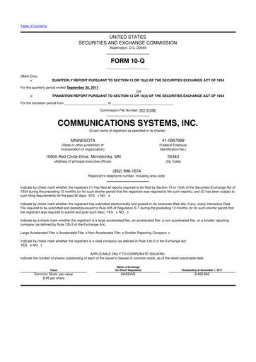 Thumbnail SUNation Energy Inc. 10-Q Quarterly Report FY2011 