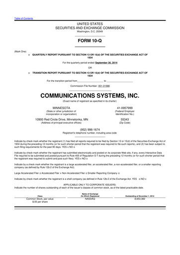 Thumbnail SUNation Energy Inc. 10-Q Quarterly Report FY2014 