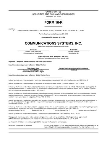 Thumbnail SUNation Energy Inc. 10-K Annual Report 2014