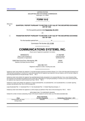 Thumbnail SUNation Energy Inc. 10-Q Quarterly Report FY2015 