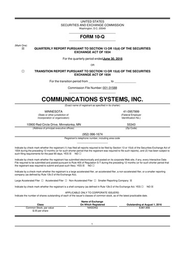 Thumbnail SUNation Energy Inc. 10-Q Quarterly Report FY2016 