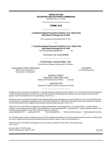 Vorschaubild Flexsteel Industries 10-Q Quartalsbericht 2017 