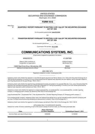 Thumbnail SUNation Energy Inc. 10-Q Quarterly Report FY2018 