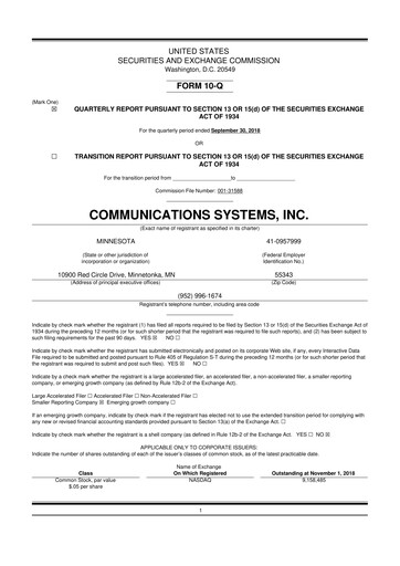 Thumbnail SUNation Energy Inc. 10-Q Quarterly Report FY2018 