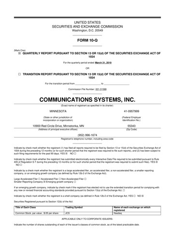 Thumbnail SUNation Energy Inc. 10-Q Quarterly Report FY2019 