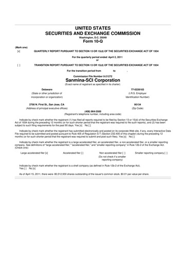 Vorschaubild Sanmina 10-Q Quartalsbericht 2011 