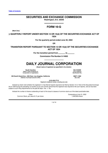 Thumbnail Daily Journal 10-Q Quarterly Report FY 