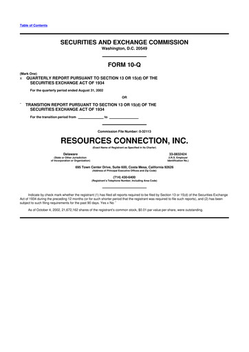 Thumbnail RGP (Resources Connection) 10-Q Quarterly Report FY 