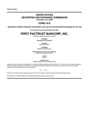Thumbnail Banc of California 10-Q Quarterly Report FY 