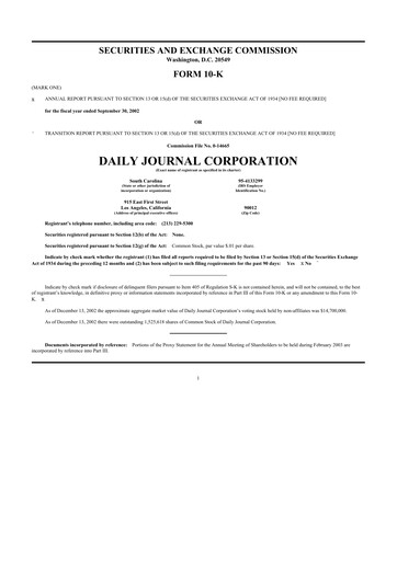 Thumbnail Daily Journal 10-K Annual Report 