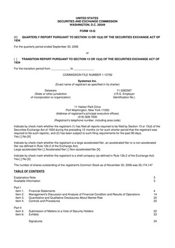 Thumbnail Global Industrial Company 10-Q Quarterly Report FY 
