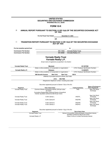 Thumbnail Vornado Realty Trust
 10-K Annual Report 2025