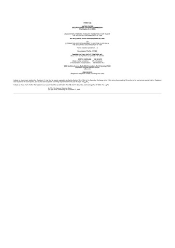 Vorschaubild Tanger Inc.
 10-Q Quartalsbericht  