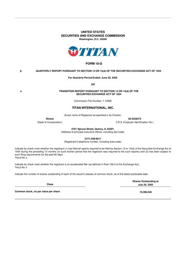 Thumbnail Titan International 10-Q Quarterly Report FY 