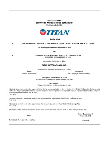 Thumbnail Titan International 10-Q Quarterly Report FY 