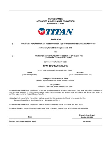 Thumbnail Titan International 10-Q Quarterly Report FY 