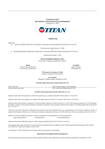 Thumbnail Titan International 10-K Annual Report 