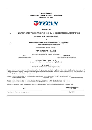 Thumbnail Titan International 10-Q Quarterly Report FY 