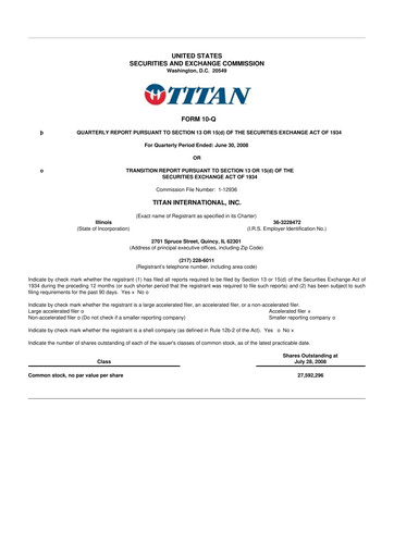 Thumbnail Titan International 10-Q Quarterly Report FY 