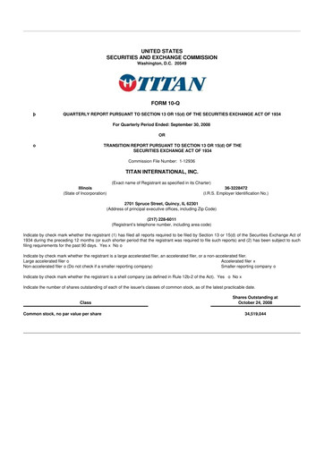 Thumbnail Titan International 10-Q Quarterly Report FY 