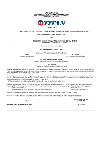 Thumbnail Titan International 10-Q Quarterly Report FY 