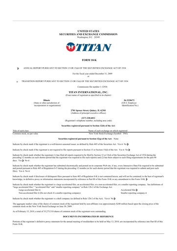 Thumbnail Titan International 10-K Annual Report 