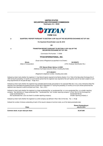 Thumbnail Titan International 10-Q Quarterly Report FY 