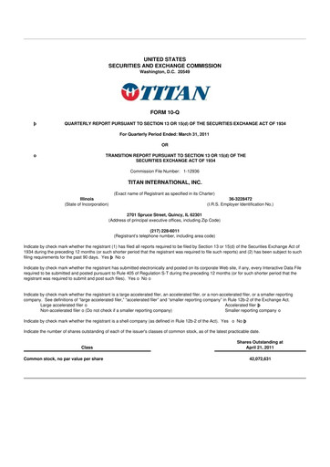 Thumbnail Titan International 10-Q Quarterly Report FY 