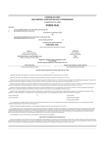 Thumbnail Copart
 10-K Annual Report 2018