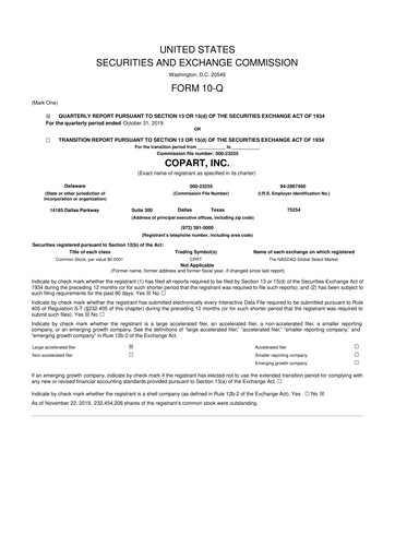 Miniature Copart
 10-Q Rapport trimestriel 2020 