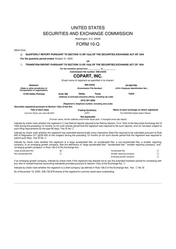 Miniature Copart
 10-Q Rapport trimestriel 2021 