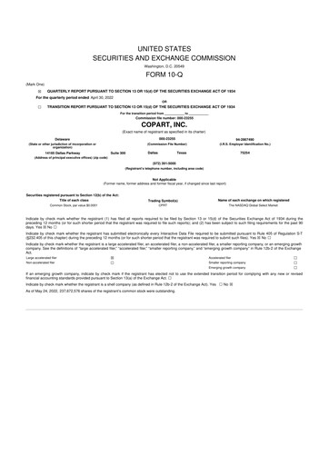 Miniature Copart
 10-Q Rapport trimestriel 2022 