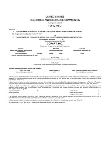 Miniature Copart
 10-Q Rapport trimestriel 2023 