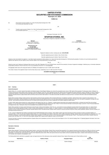 Thumbnail SpartanNash
 10-K Annual Report 2000