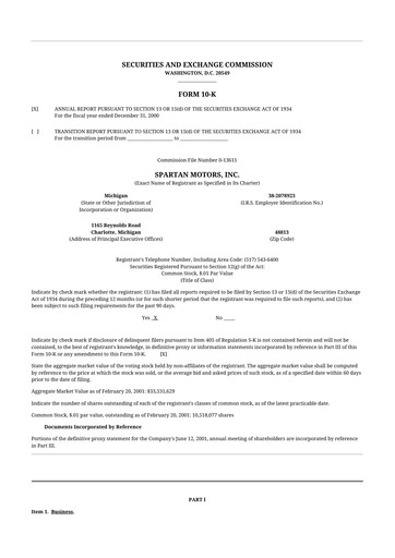 Thumbnail The Shyft Group 10-K Annual Report 