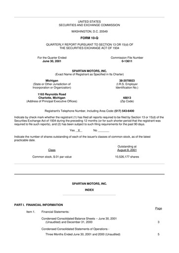 Thumbnail The Shyft Group 10-Q Quarterly Report FY 