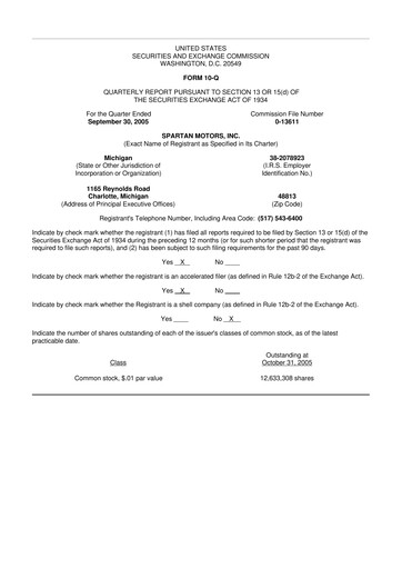 Thumbnail The Shyft Group 10-Q Quarterly Report FY 